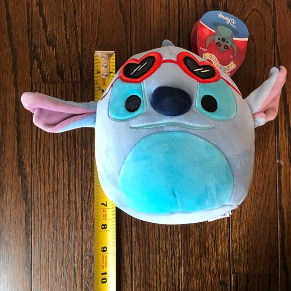 Squishmallows x Disney Bundle: 7” Stitch and Angel w/Heart Sunglasses - NWT! - Picture 12 of 13